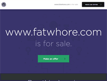 Tablet Screenshot of fatwhore.com